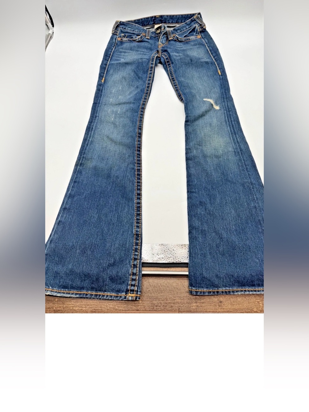 Vintage True Religion Womesn Jeans 27 Low Rise Flare - Early 2000s